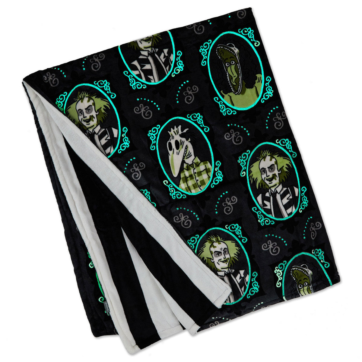 Beetlejuice™ Glow-in-the-Dark Throw Blanket, 50x60
