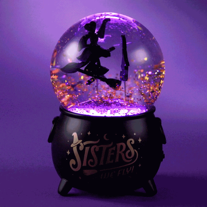 Disney Hocus Pocus Sanderson Sisters Snow Globe With Light