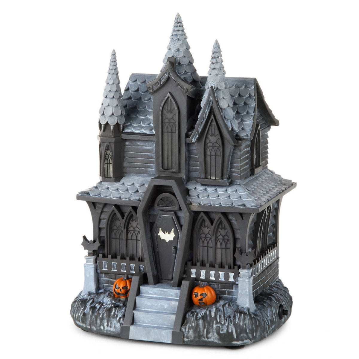 Hauntsville Collection Musical Vampire Manor Tabletop Decoration With Light, 9.75”