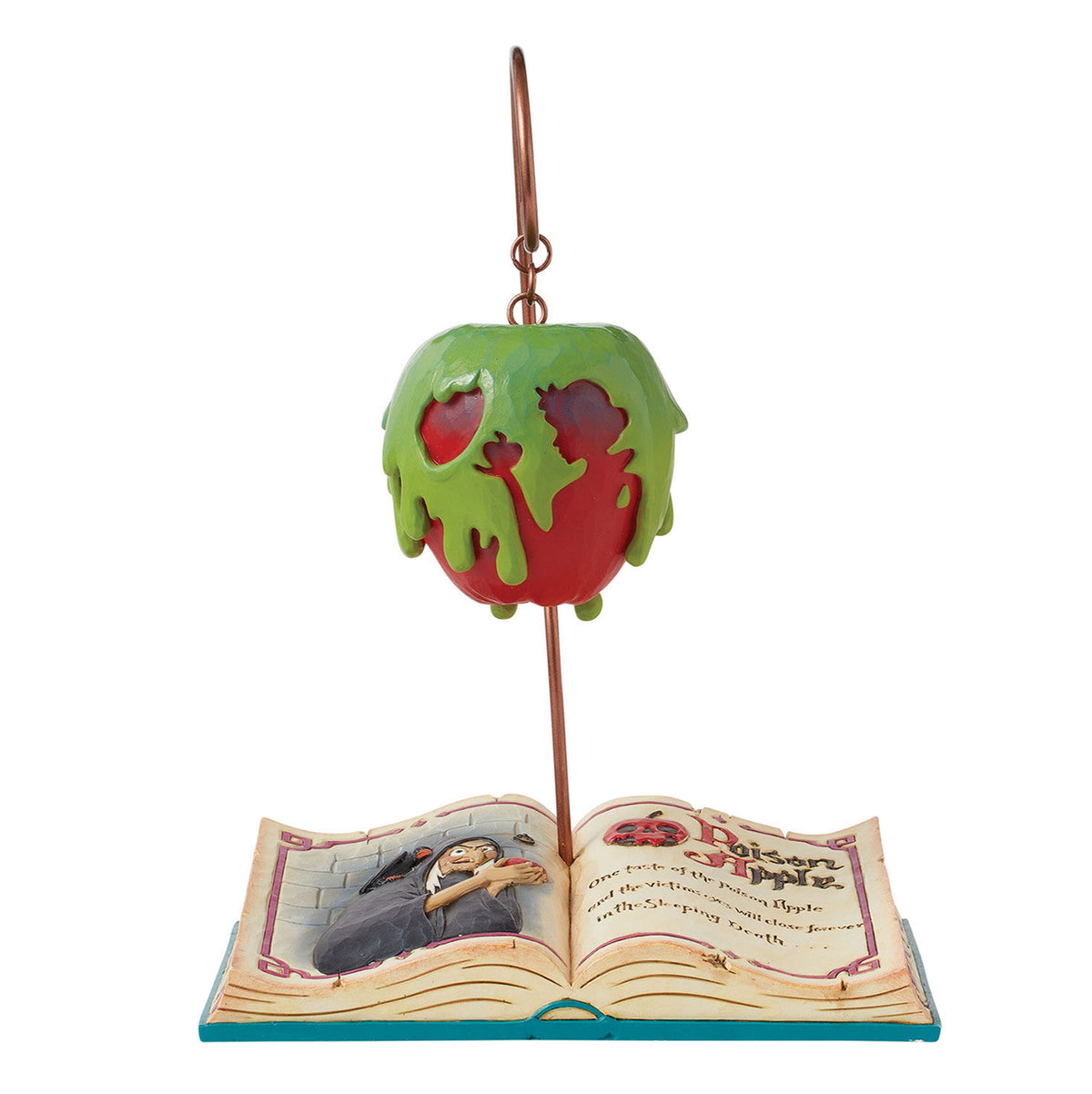 Jim Shore Disney Snow White Poisoned Apple and Book Figurine, 9"