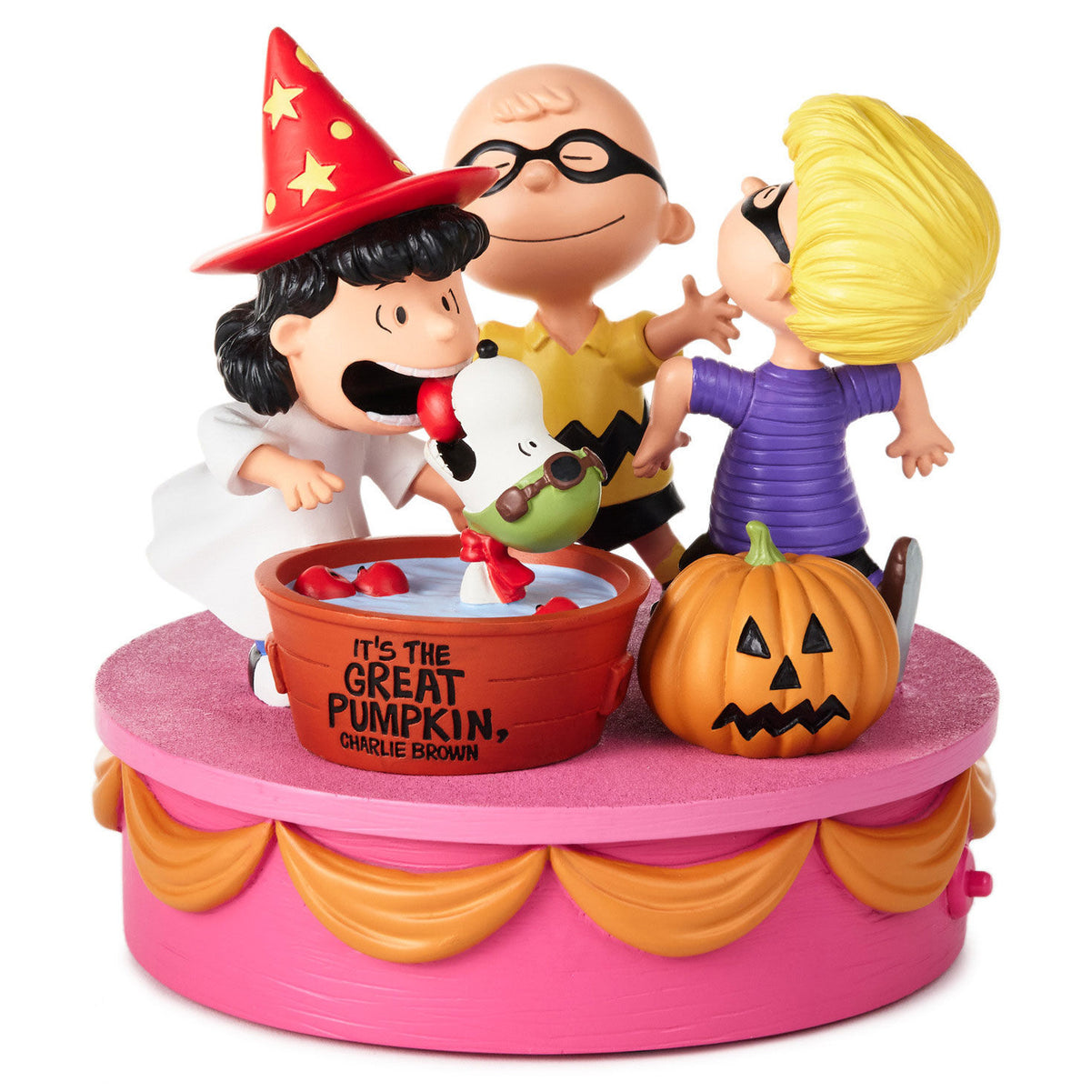 Peanuts® Great Pumpkin 60th Anniversary Apple Bobbing Figurine With Sound, 5.5"