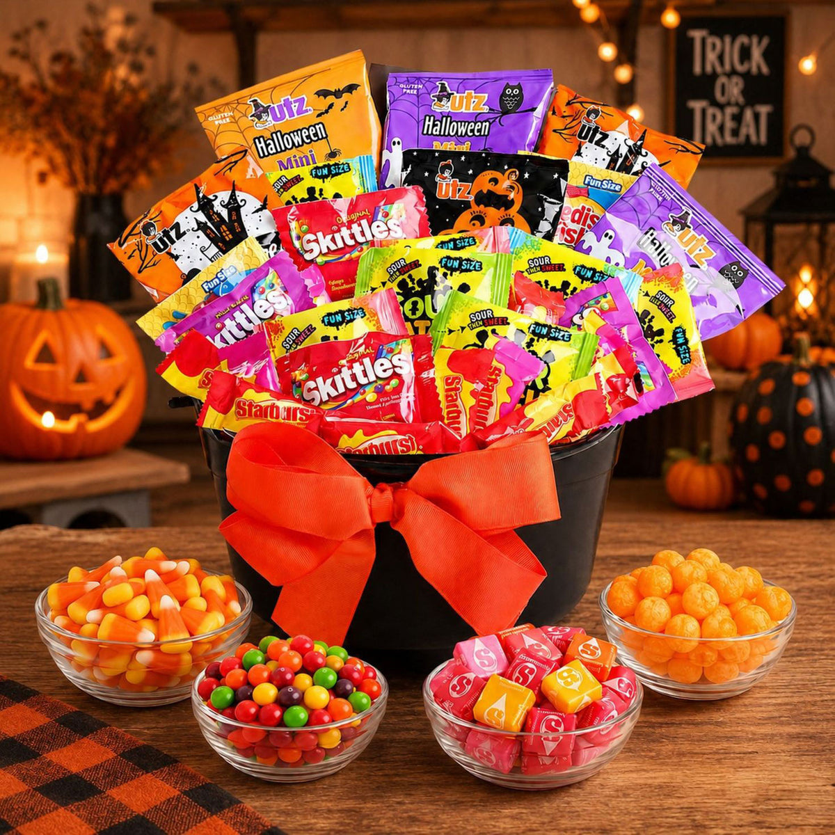 Witch's Cauldron of Treats Halloween Gift Basket