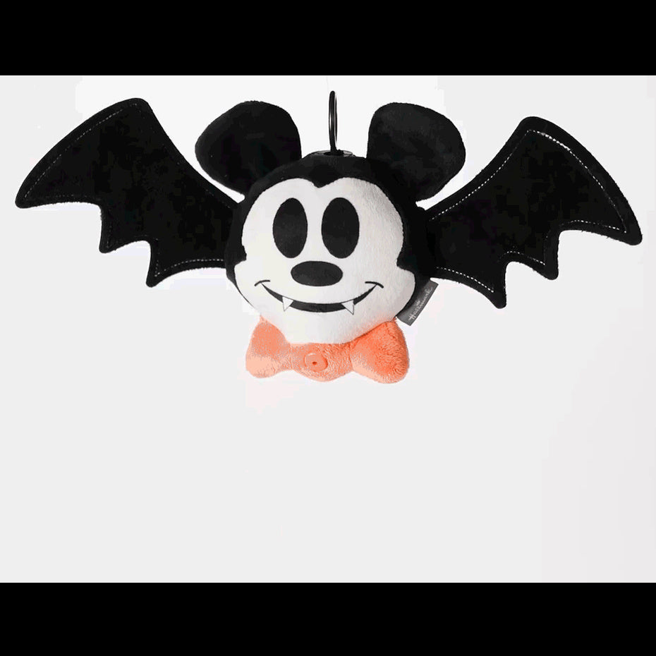 Disney Mickey Mouse Drop-n-Greet Bat Plush With Motion-Activated Sound and Motion, 8"