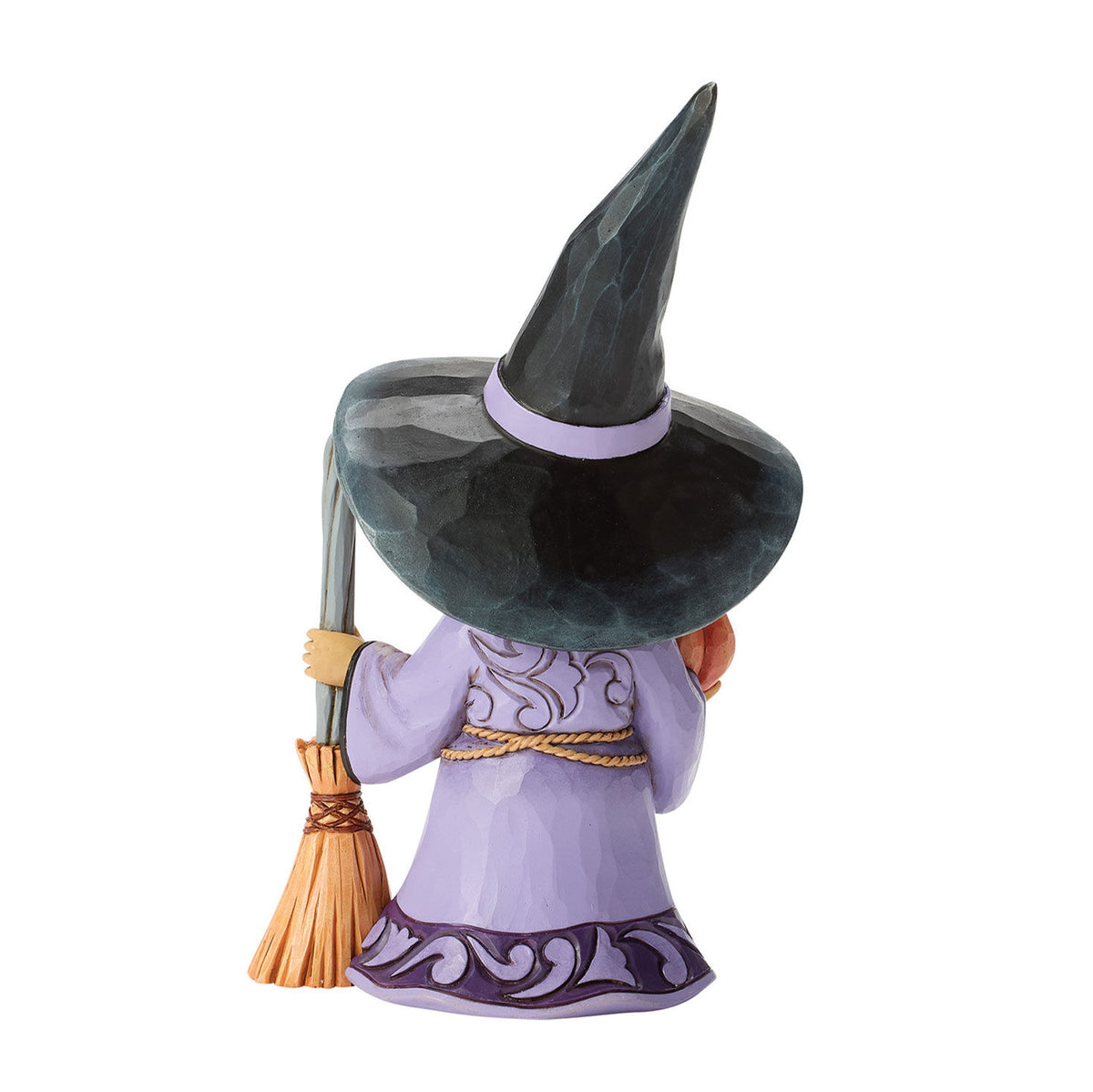 Jim Shore Heartwood Creek Witch With Broom Figurine, 6.5"