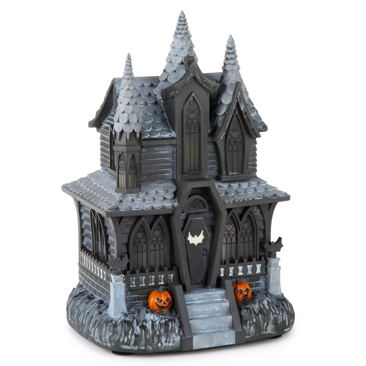 Hauntsville Collection Musical Vampire Manor Tabletop Decoration With Light, 9.75”