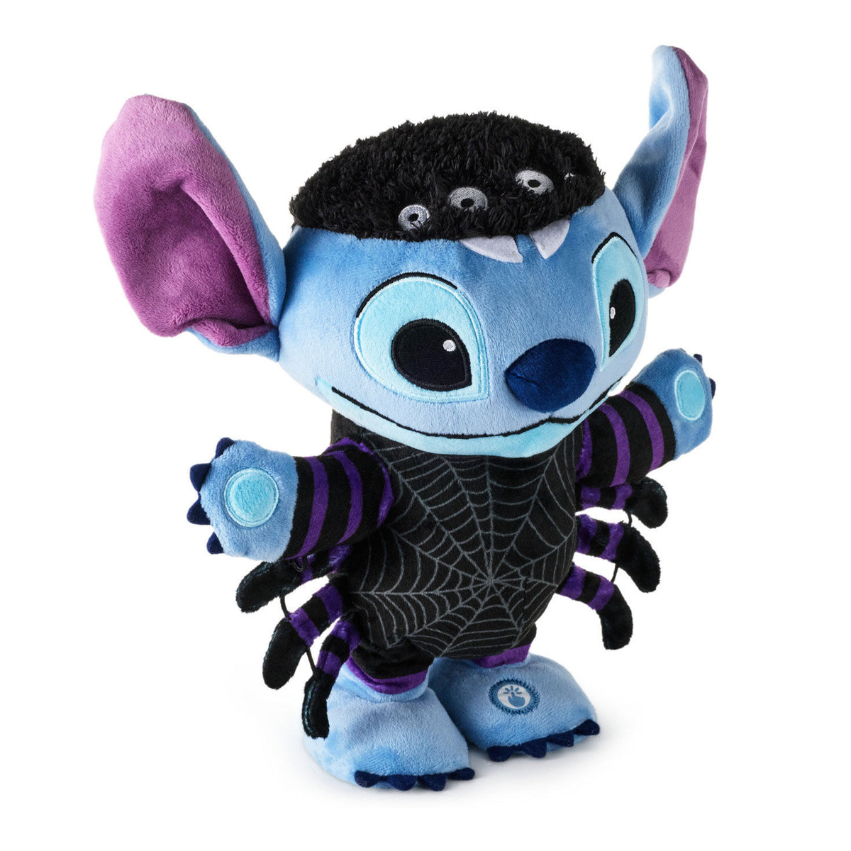 Disney Stitch Sneaky Spider Plush With Sound and Motion, 12"