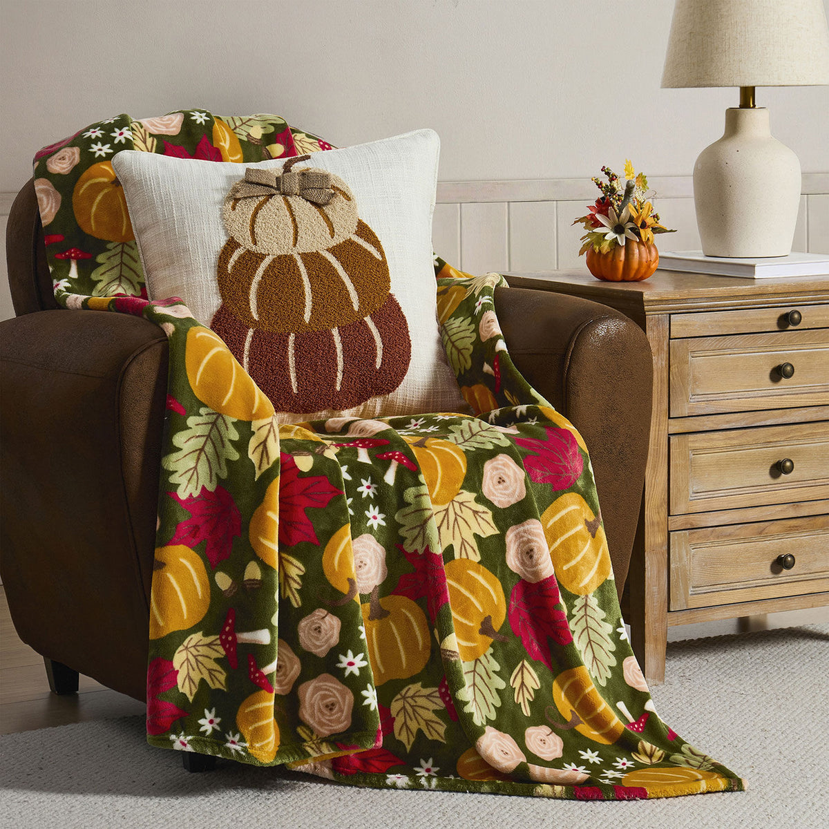 Hallmark Fallflora Throw 50x70